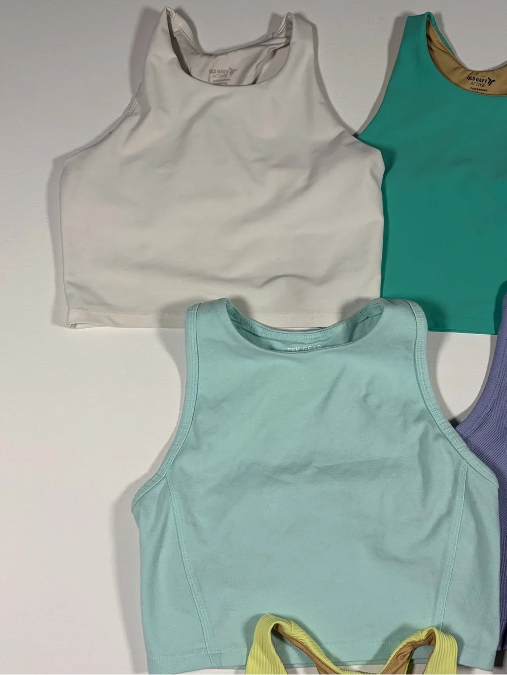 Old Navy Girls' Athletic Tank Top Bundle of 7